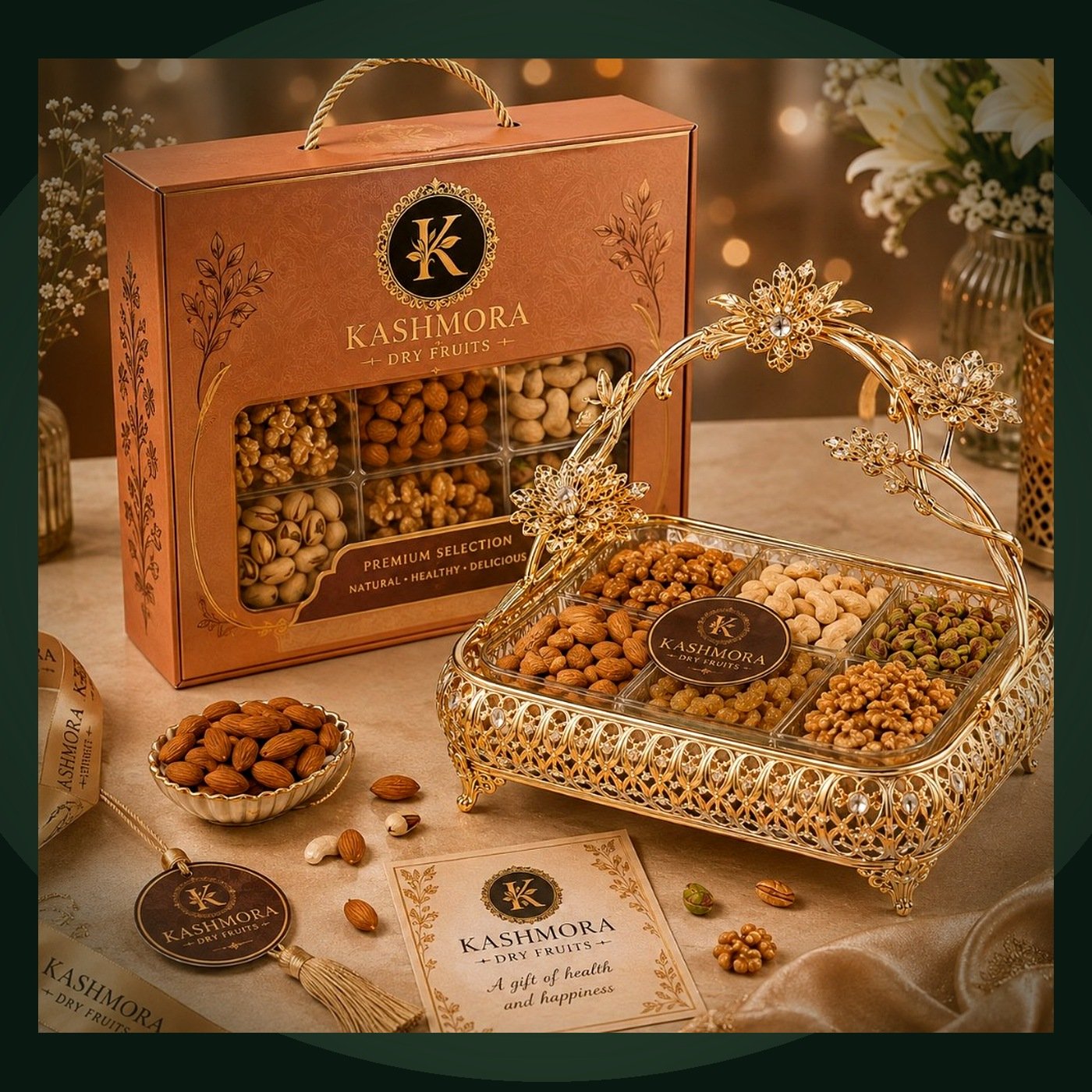 Royal Gold Basket Set
